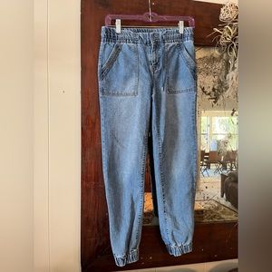 Walmart brand denim joggers size S 3-5